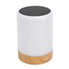 Solar Night Light Efficient Monocrystalline Silicon Solar Panel Wood Grain Table Lamp Lantern for Home Garden Patio