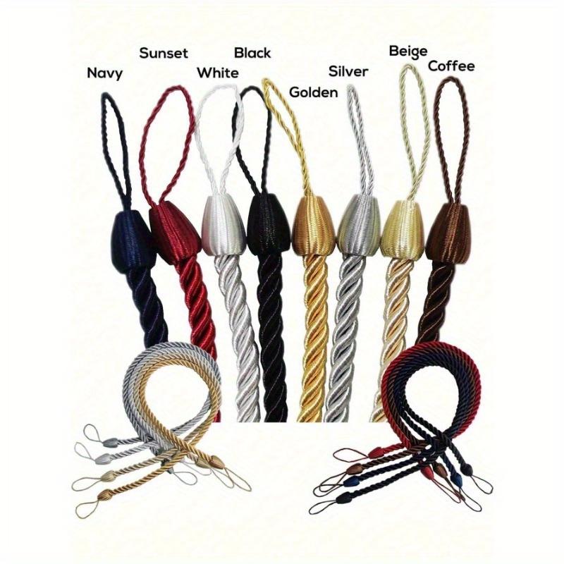 

Polyester Woven Rope Window Curtain Tie Backs, Multi-Color & Size Options, Suitable For Curtain Fixing And Decoration Gifts Birthday Graduation 1pc Gold разноцветный