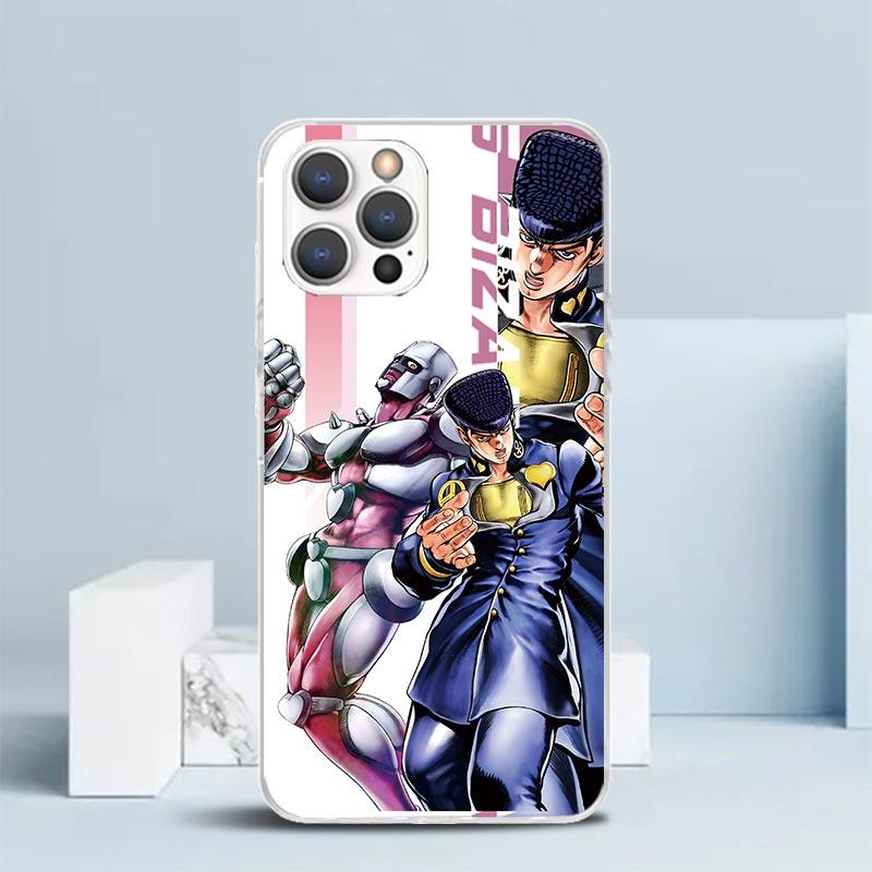 JoJo Bizarre Adventure Anime Phone Case For IPhone 16 17 Air 16E 15 14 Plus 13 Mini 12 11 Pro Max 7 8 + SE 2020 Soft TPU Back Co