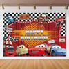 Disney Pixar Cars Lightning Mcqueen photo background for birthday party, studio photo background for kids, babies and baby welcome parties, AS41