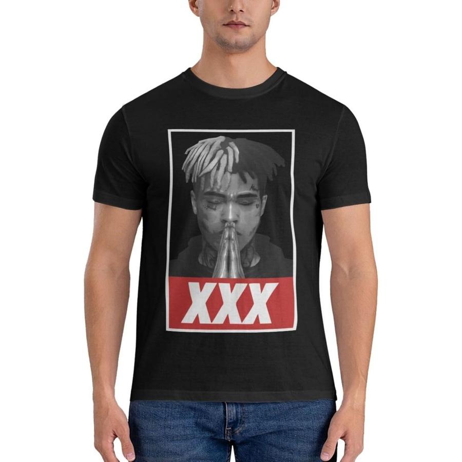 xhaxhi Мужская футболка с коротким рукавом Футболка Xxxtentacion для мужчин Летние футболки для бега XXXXXL разноцветный
