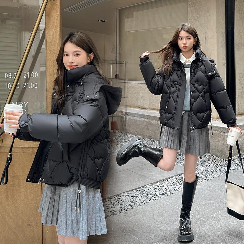 Short Stand-up Collar Cotton-padded Jacket, Winter New Retro Disc-buckled Cotton-padded Jacket, Thickened Cotton-padded Clothing Women's Clothing