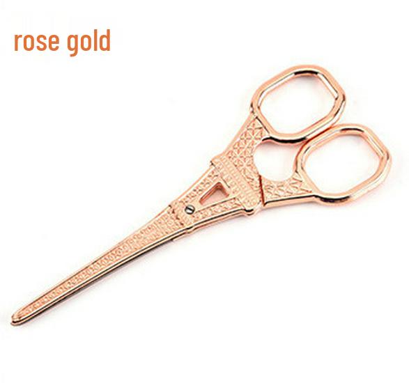 14cm Stainless Steel Eiffel Tower Shaped Scissors - Retro Thread Snippers & Tea Bag Cutters