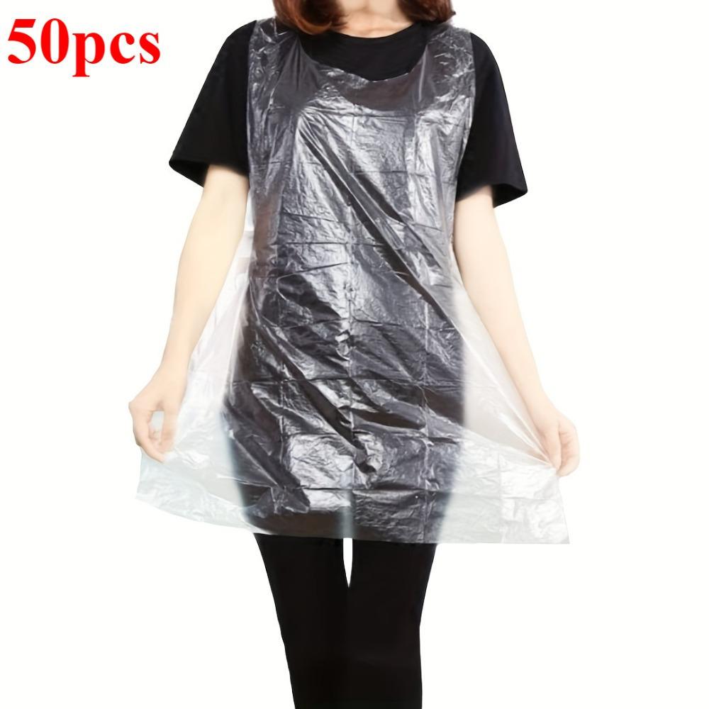 

50 Disposable Plastic Aprons. For painting, cooking, chores & picnics.
