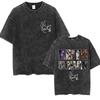 Vintage Keith Urban Logo  Washed T Shirt Mens Fashion Gothic Short Sleeve Tshirts Unisex Loose Clothing Oversized Tshirt