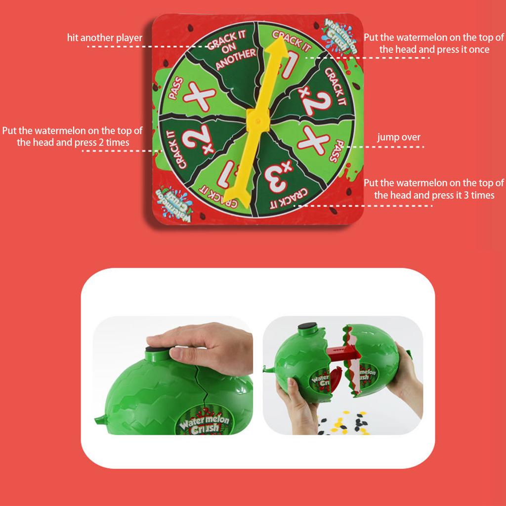 Kids Puzzle Toy Game Casual Get Together Parent-child Funny Table Games Educational Blasting Water Watermelon Crush Toys