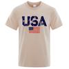 Vintage Usa Flag Street Print Male T Shirts High Quality New Tshirt Summer Casual Cotton Tops Hip Hop Breathable Tee Clothes