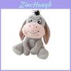 Cute Grey Plush Donkey Toy For Kids Soft And Cuddly Stuffed Animal Doll, Perfect Gift For Children