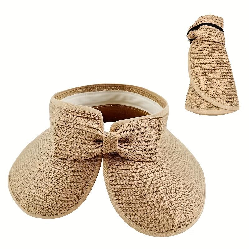 Cappelli Con Visiera Parasole per Coda Di Cavallo Arrotolabile a Tesa