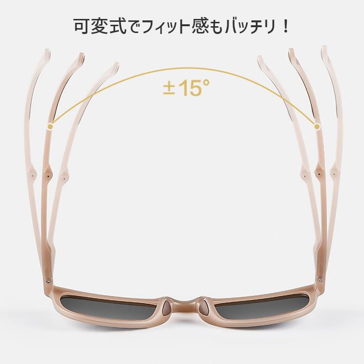 [Arcade] Folding Sunglasses for Men and Women, with Dedicated Case, WellingtonBoston Style, Asian Fit, UV Protection, Colored Lenses, Fashion