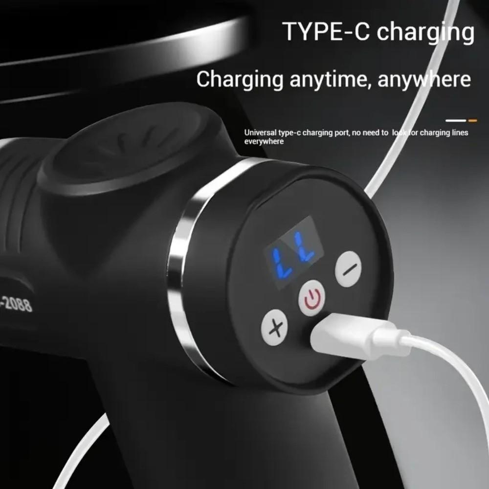 32 Speeds Fascia Massager LCD Display Body Massager Portable Muscle Relaxation Tool  Office