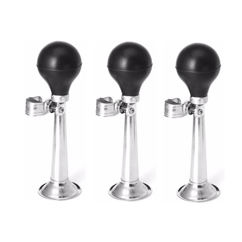 1/2/3Pcs Bicycle Bike Cycling Retro Metal Air Horn Hooter Bell Bugle Trumpet Honking Bulb Dropshipping