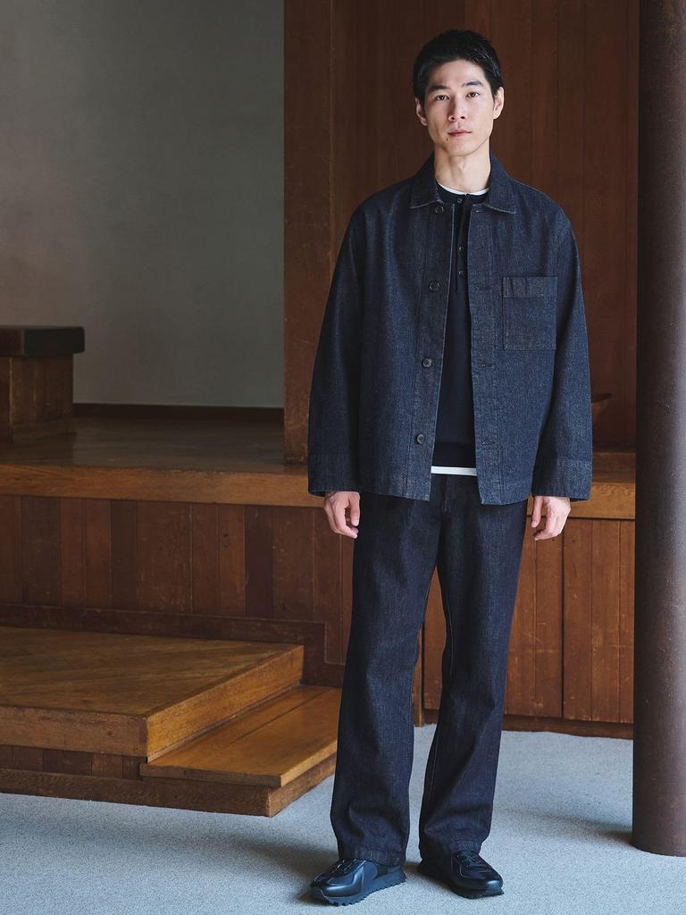 United Arrows Green Label Relaxing Denim Coverall, 32251000011, 7930 Navy (79), Size S