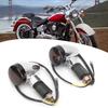 2pcs Universal Motorcycle Turn Signal Lamp Yellow Light High Visibility 12V 10mm 0.4in ThreadWhite