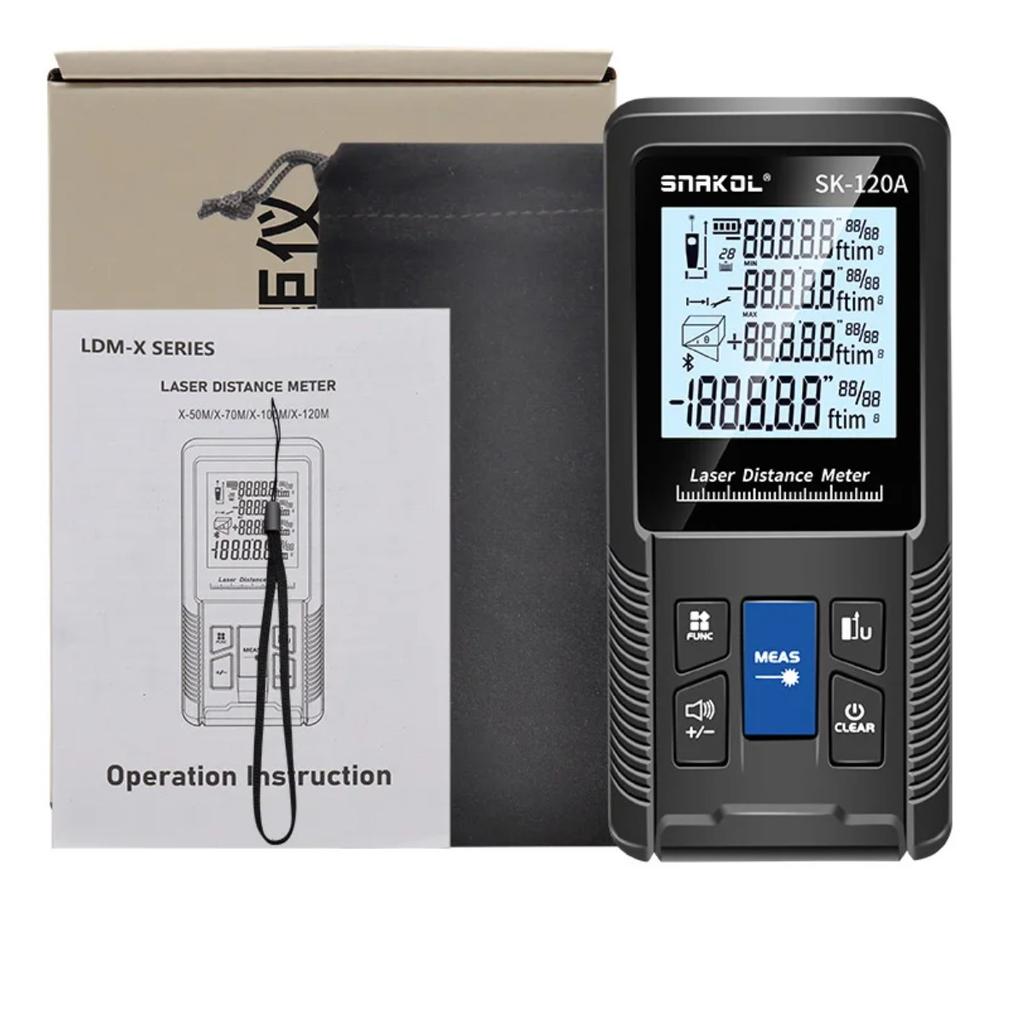 JOYBLISS Laser Distance Meter 40m 50m 70m 100m 120m Rangefinder Digital Range Finder Trena Roulette Ruler Distance Measuring Tape