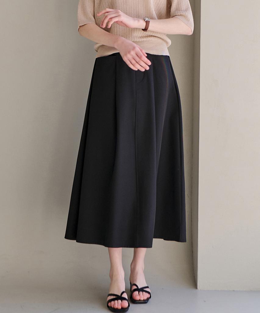 LUSIDA Air Flare Long Skirt_2 Colors