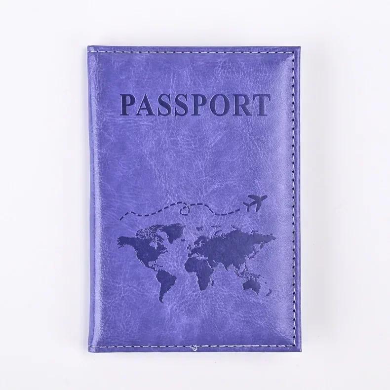 Vintage New Leather Travel Passport Cover Wallet Bag Men Women ID Address Card Holder Portable Travel Accessories