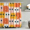 Cute Cartoon Cat Shower Curtain Waterproof Bathroom Decor
