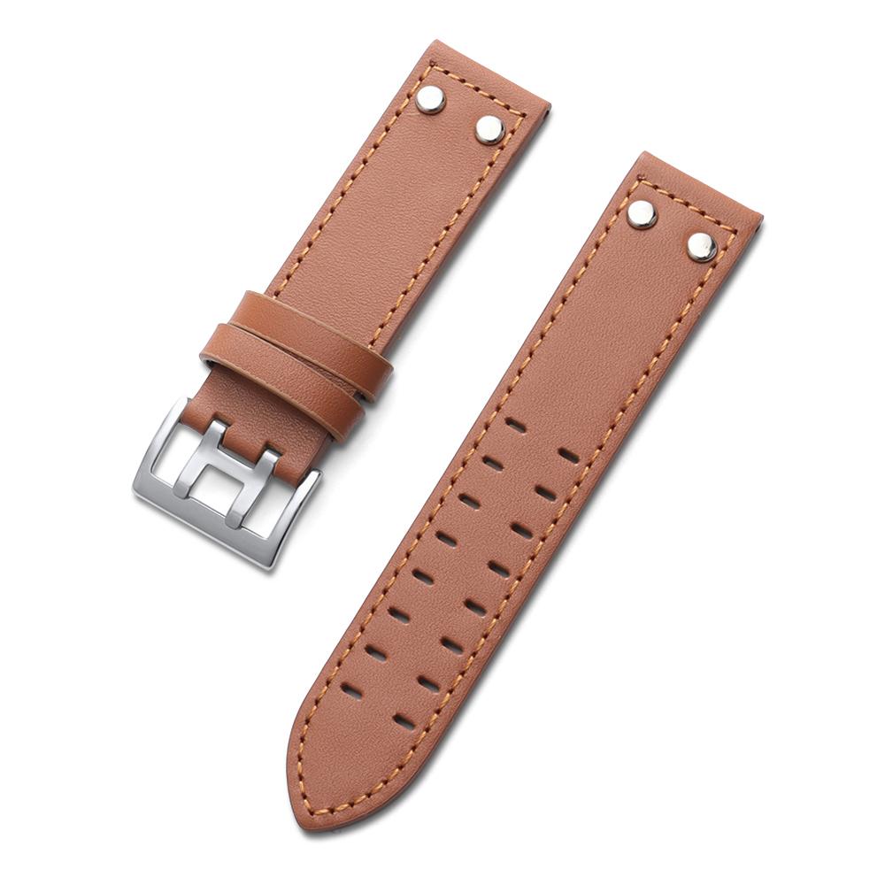 20 22mm Genuine Leather Watch Strap for Hamilton Khaki Aviation Field Navy H70595593 H77616533 Business Watchband Men Wristband