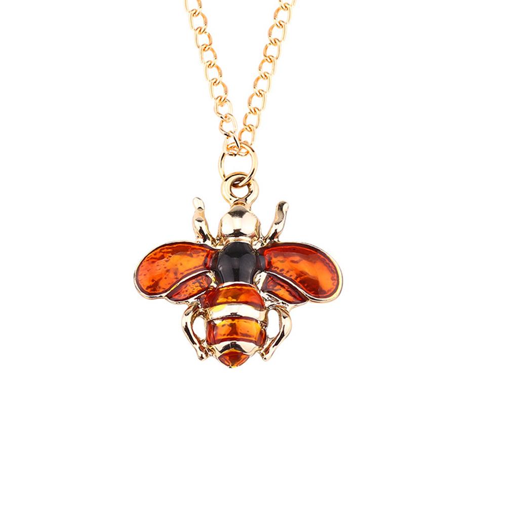 Fashion Creative Bee Necklace Cute All-match Pendant Necklace Christmas Gift