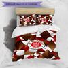 FC St. Pauli Fußball Bedrucktes 3-teiliges Bettwäsche-Set, Bequemes Hautfreundliches Schlafzimmer Bettbezug-Set