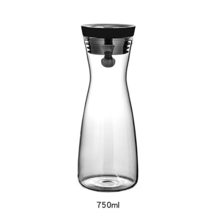 Large Capacity Thickened Borosilicate Glass Cold Water Kettle & Nordic Flower Tea Pot 750-1500ml