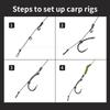 20pcs Carp Fishing Accessories Kit Hook Clip Kicker XL To Quick Change Carp Hooks For Carp Fishing Terminal Tackle