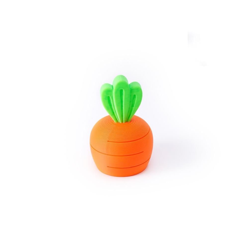 PLA Scalable Unzip Toys Colorful Funny Toys New 3D Printed Carrot Model  Desktop Decorations