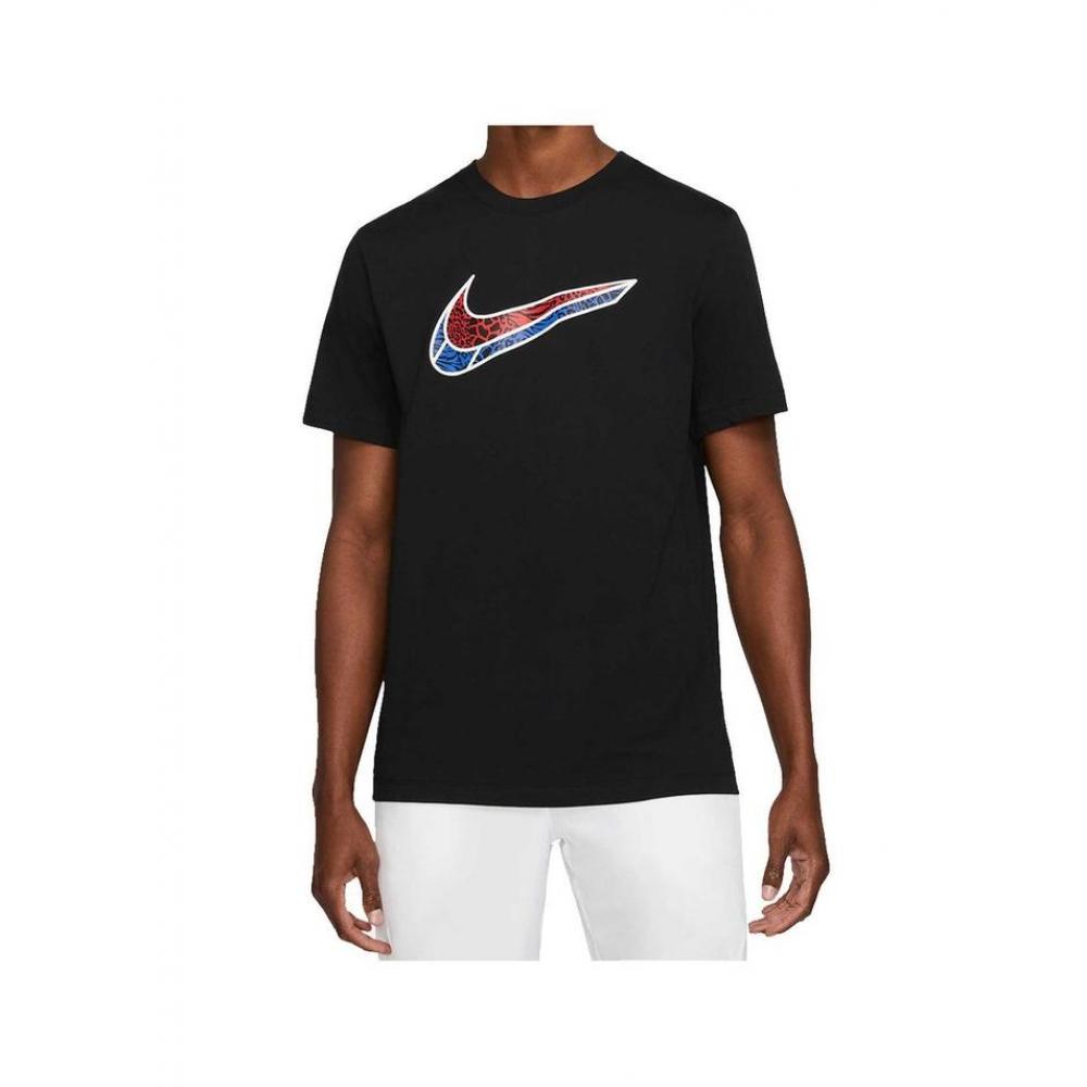 

ES Nike Мужская футболка с коротким рукавом Swoosh Mesh Standard Fit с логотипом Dd0767 010 M