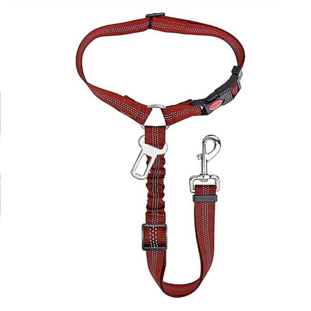 Reflective Pet Car Seat Belt Adjustable Dog Harness Leash Dog BackSeat Safety Belt  Pet Outdoor