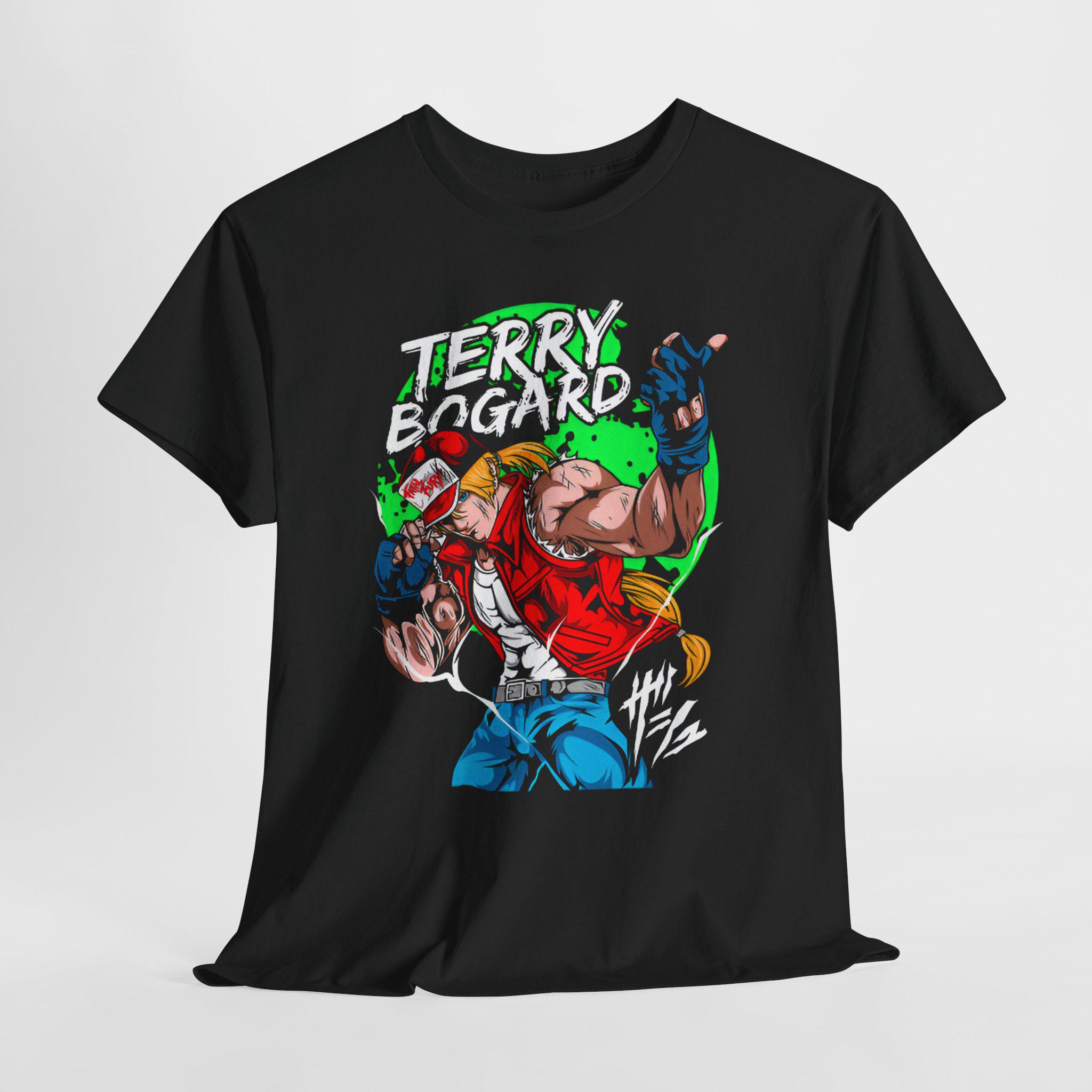 Футболка Терри Богард Fatty Fury King of Fighters Аниме Забавная футболка для мужчин женщин Летняя Хлопок Удобная Свободная С коротким рукавом S