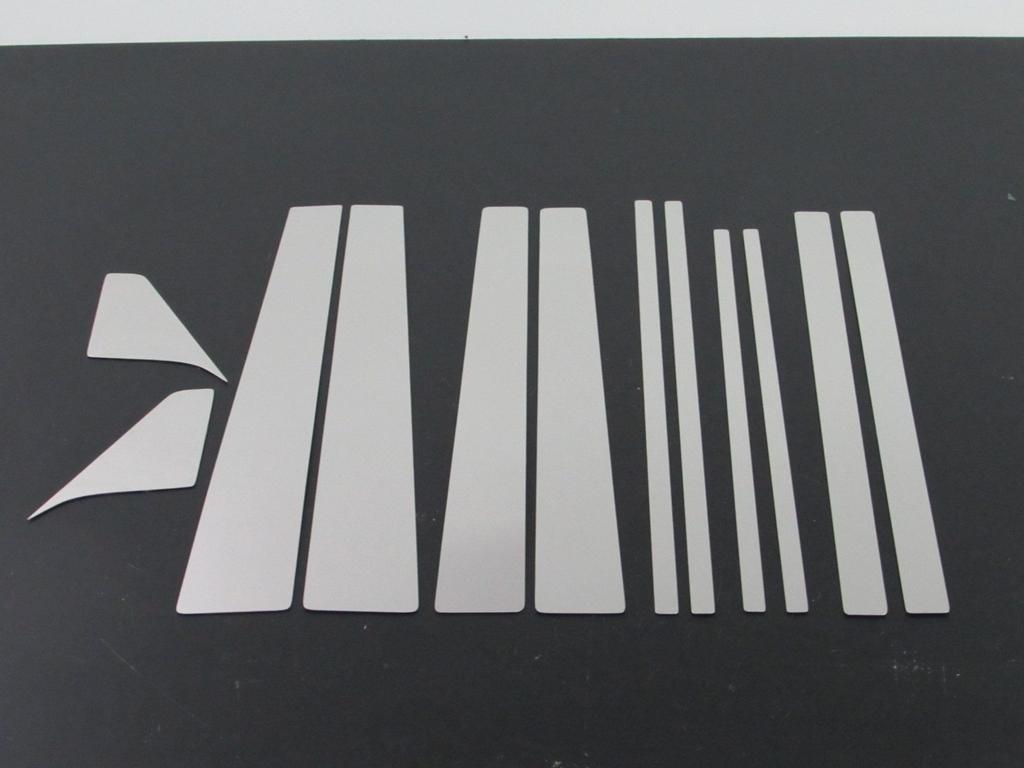 BRIGHTZ Stainless Steel Pillar Panels for BMW bB NCP30 Series 1203 Ultra-Mirror (without Visors) (12-Piece Set) [PIL-SIL-005]