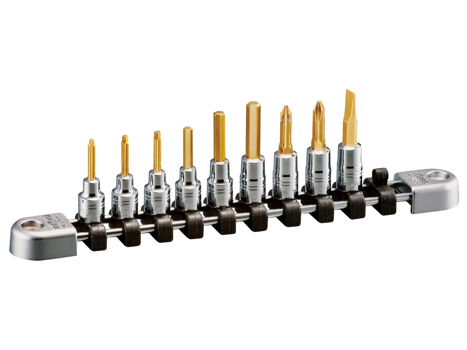 

Kyoto Machinery Tools Nepros Hexagon Bit Socket Set (KTC) 6.3sq. [9 pieces]