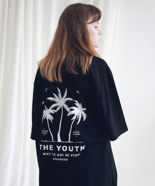 Ader Robe Unisex Palm Tree T-Shirt Ats191002-Bk M