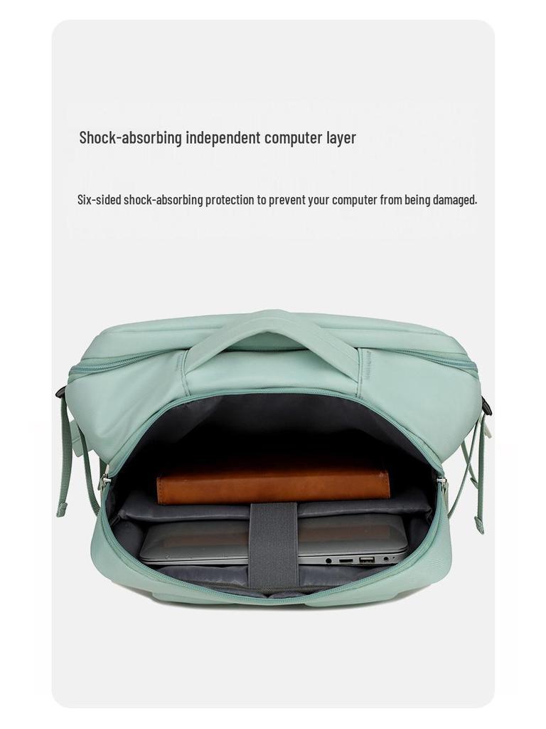 Lightweight Double Shoulder Backpack: Large Capacity for Business Trips, College Students, School, and Laptop Use