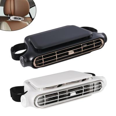 Portable Car Rear Seat Cooling Fan 3 Speeds Adjustable Headrest Air Fan 5V USB Powered Mini Air Conditioner for Front Back Seat