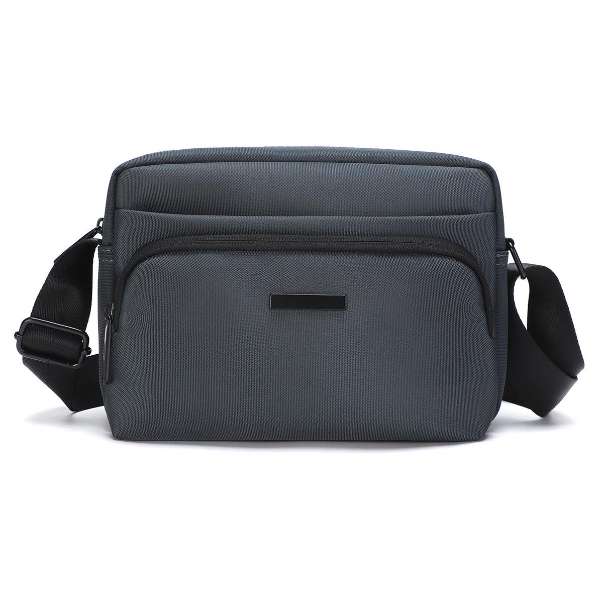 

Мужская легкая сумка кроссбоди: Повседневная, Простая, Вместительная, Многосекционная, Модная сумка через плечо. 25x5.5x17 серый