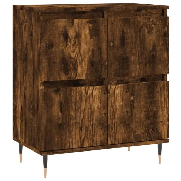 VidaXL Buffet Chêne fumé 60x35x70 cm Bois d'ingénierie 831209