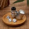 60X Handheld Magnifier LED Jewelry Loupe Mini Microscope UV Currency Detector for Gardening Plant Observation