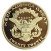 5-Piece 2020 Gold-Plated President Donald Trump Commemorative Coin with Gift Box