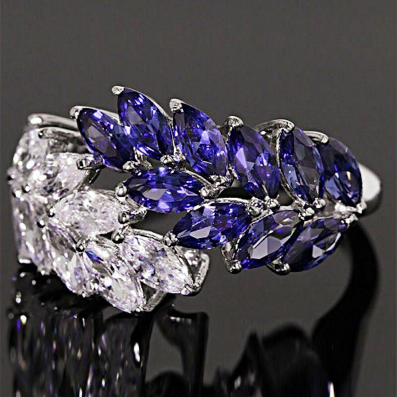 

Очаровательное нежное кольцо, элегантное свадебное обручальное кольцо, довольно изысканное модное женское женское кольцо 10 серебряный