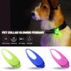 Pet Led Silicone Rubber Pendant Safety Flashing Glow Light Blinking Led Collar Luminous Pendant For Pet Dog Puppy Necklace
