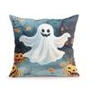 Halloween Ghost Cushion Pillowcase Printed Polyester 45X45Cm Throw Pillowcover Decorative Sofa Cushion Pillowslip Home Decor