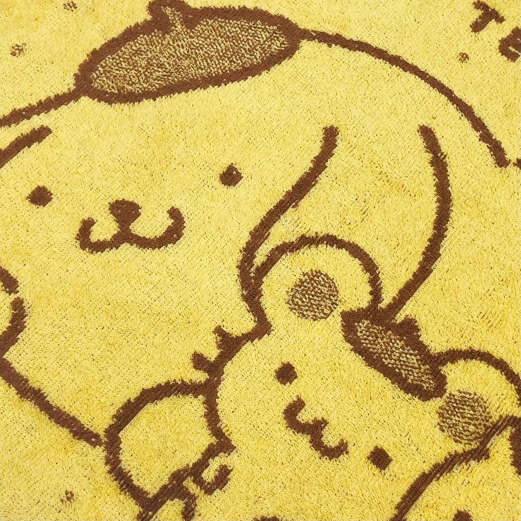 MORIPiLO Sanrio Pompompurin Terry Fabric Pillowcase and Stretchy 43x63cm 35x50cm Suitable for Parents and Cute Plush Sanrio Morishita Pillow (Soft