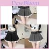 Classic High Waist Pleated Skirt With Lace Patchwork For Summer Fashion