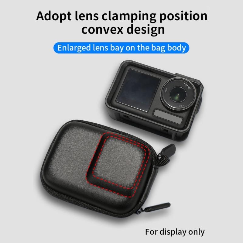 Portable Shockproof Storage Case Waterproof Carrying Bag for AcePro Camera with Carabiner Clip
