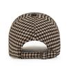 Houndstooth M Logo Baseball Cap Korean Version Women'S  Hat Versatile Duckbill Cap