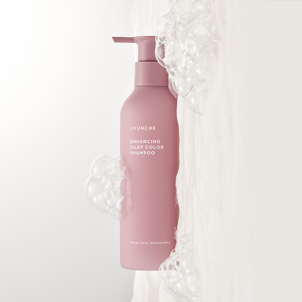 AYUNCHE Enhancing Silky Color Shampoo 500g Korean Color Care Shampoo for Dyed & Damaged Hair