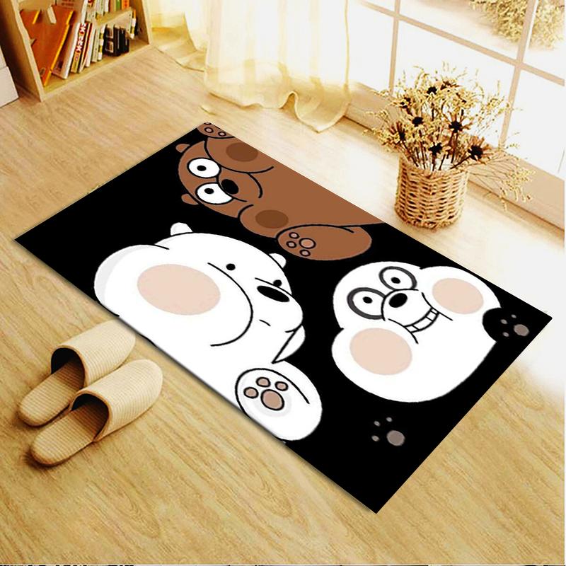 2025 New We Bare Bears Carpet Rug for Living Room Bedroom Home Sofa Decoration,Kids play Non-slip Floor Mat244