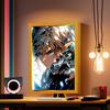 Legend Zelda Light Painting Photo Frame Princess Action Figure Led Night Anime Figures Collection Room Decor Gift of Poseable Articulated Scale
